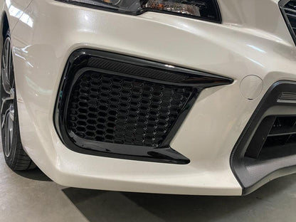 Special Edition Dark Smoke Carbon Fiber JDM DRL Bezel Overlays - 2018 - 2021 WRX / STI - JDMuscleFog / DRL15WRXFGDRLCB
