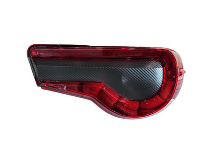 Special Edition Dark Smoke Carbon Fiber Tail Light Overlays - 2017 - 2021 Toyota 86 / Subaru BRZ - JDMuscleTaillights1786TLDSCF