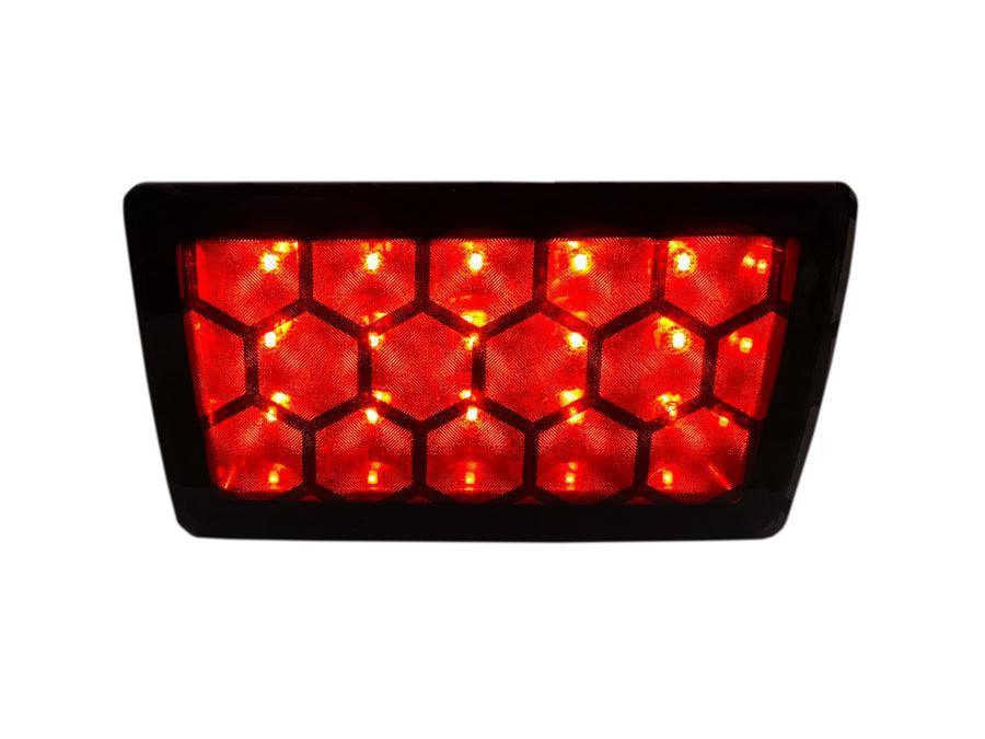 Special Edition Dark Smoke Honeycomb F1 / Rear Fog Light Overlay - 2015 - 2024 Subaru WRX / STI - JDMuscleFog / DRL15WRX-F1-DSHCDark Smoke Honeycomb