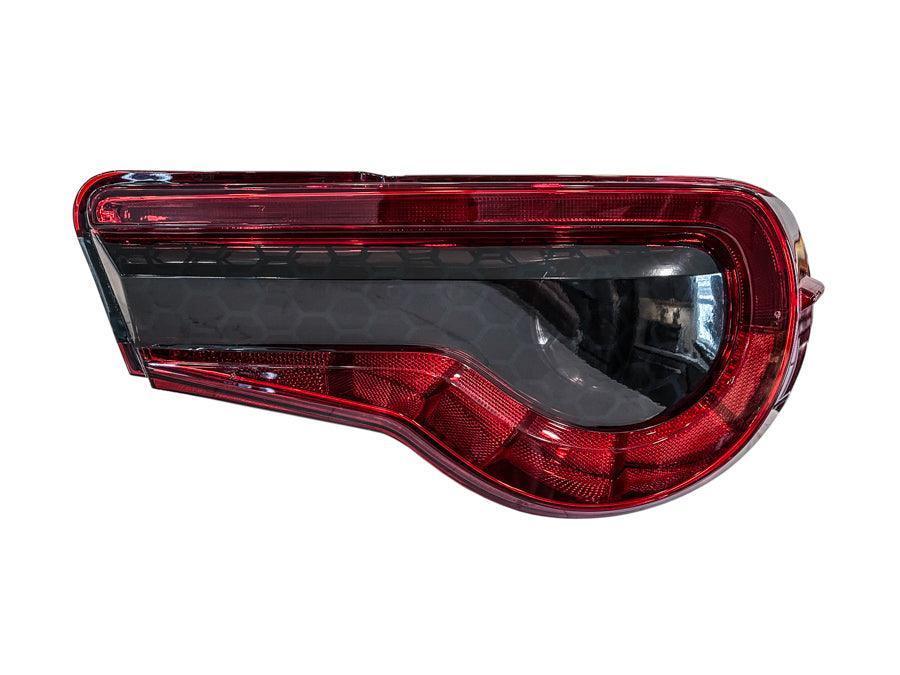Special Edition Dark Smoke Honeycomb Tail Light Overlays - 2017 - 2021 Toyota 86 / Subaru BRZ - JDMuscleTaillights1786TLDSHC