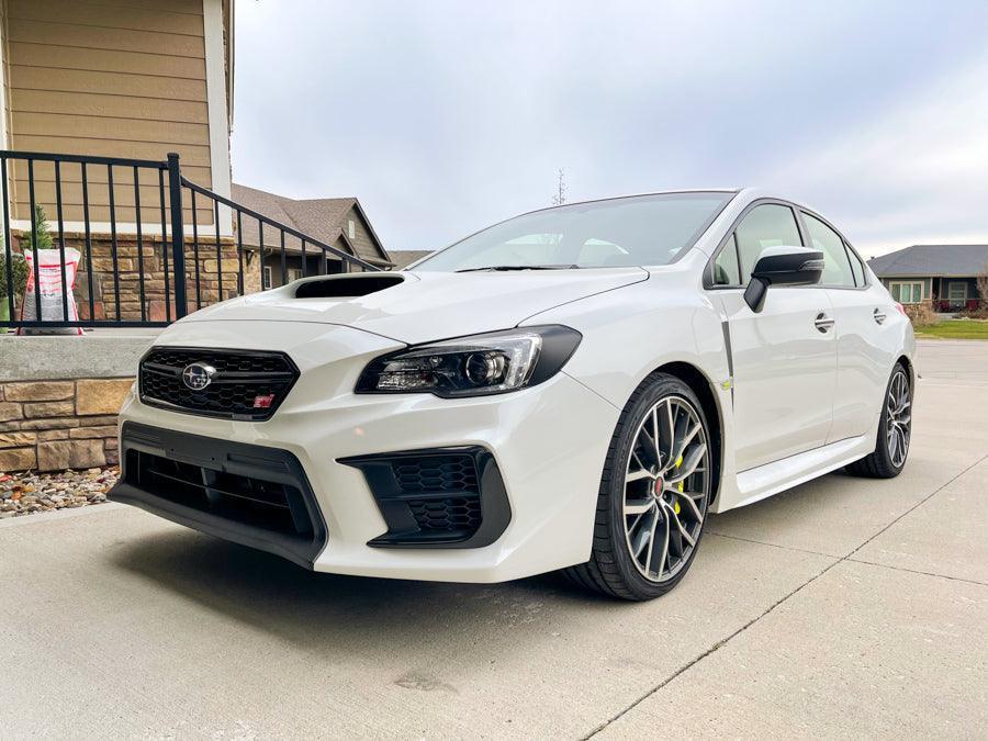 Special Edition Dark Smoke Stealth Headlight Overlays - 2015 - 2020 WRX / STI - JDMuscleHeadlights15WRXHLDSST