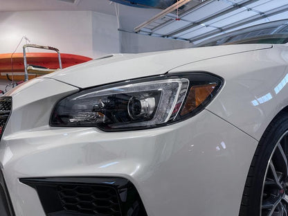 Special Edition Dark Smoke Stealth Headlight Overlays - 2015 - 2020 WRX / STI - JDMuscleHeadlights15WRXHLDSST