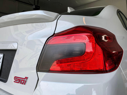 StickerFab [15+ WRX/STI] Special Edition Dark Smoke Stealth Tail Light Overlays
