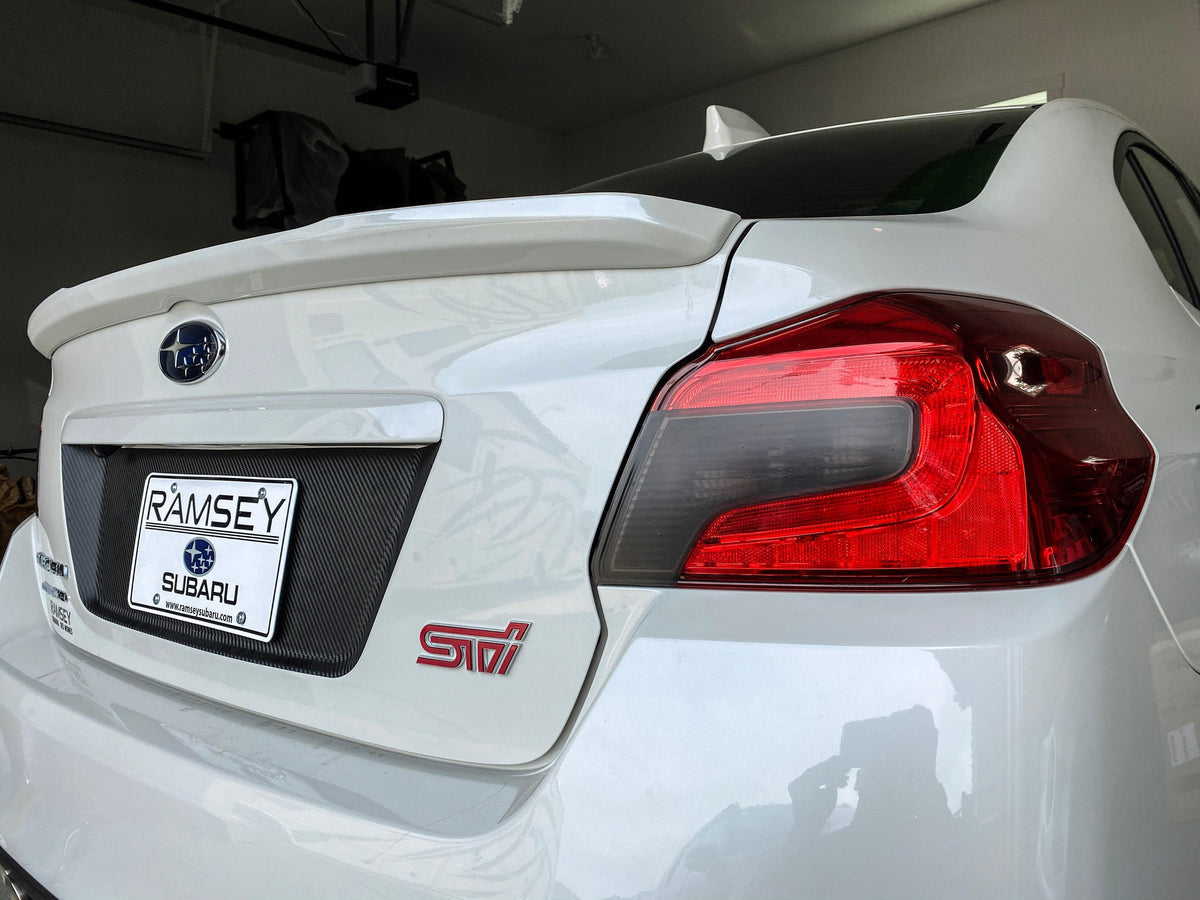 StickerFab [15+ WRX/STI] Special Edition Dark Smoke Stealth Tail Light Overlays