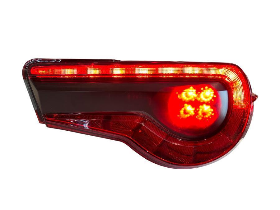 Special Edition Dark Smoke Stealth Tail Light Overlays - 2017 - 2021 Toyota 86 / Subaru BRZ - JDMuscleTaillights1786TLDSST