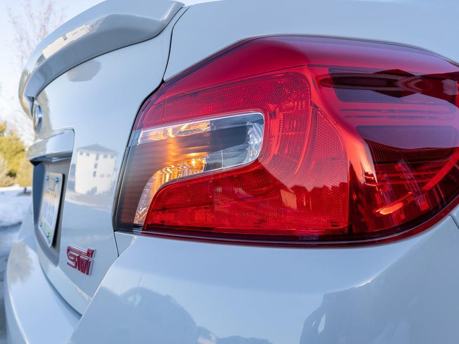 Special Edition Version Zero Tail Light Overlays - 2015 - 2021 WRX / STI - JDMuscleTaillights15WRXTLV0DSSTDark Smoke Stealth