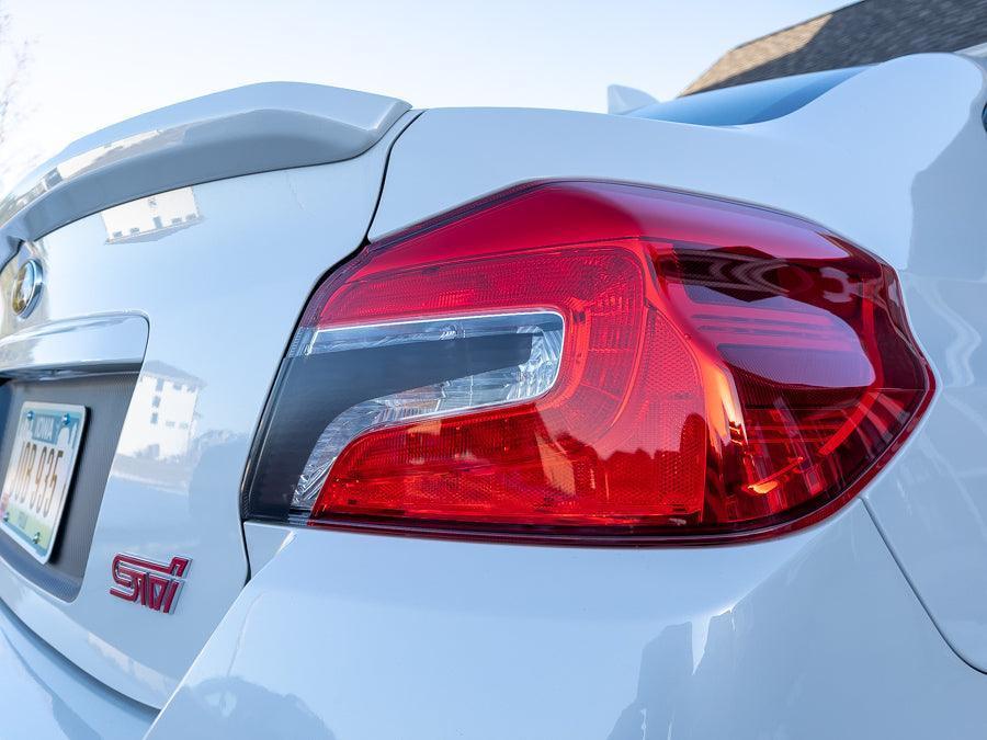 Special Edition Version Zero Tail Light Overlays - 2015 - 2021 WRX / STI - JDMuscleTaillights15WRXTLV0DSSTDark Smoke Stealth