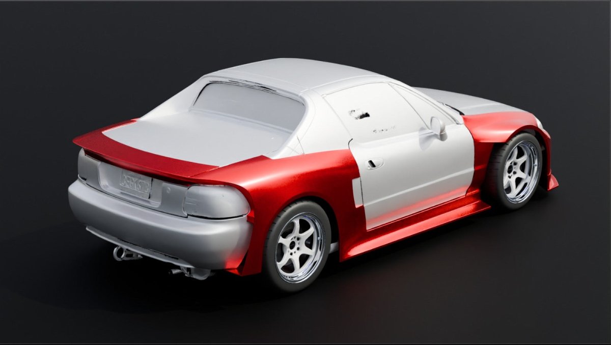 (SPECIAL - ORDER) Touring Car Widebody - Honda Civic CR - X Del Sol (92 - 98) - JDMuscleWidebody Kitsku-44022843932716Front End Only (FLip, Bumper Extensions, Fenders)