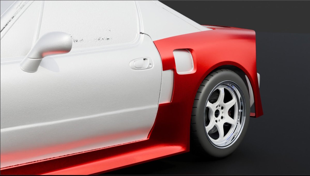 (SPECIAL - ORDER) Touring Car Widebody - Honda Civic CR - X Del Sol (92 - 98) - JDMuscleWidebody Kitsku-44022843932716Front End Only (FLip, Bumper Extensions, Fenders)