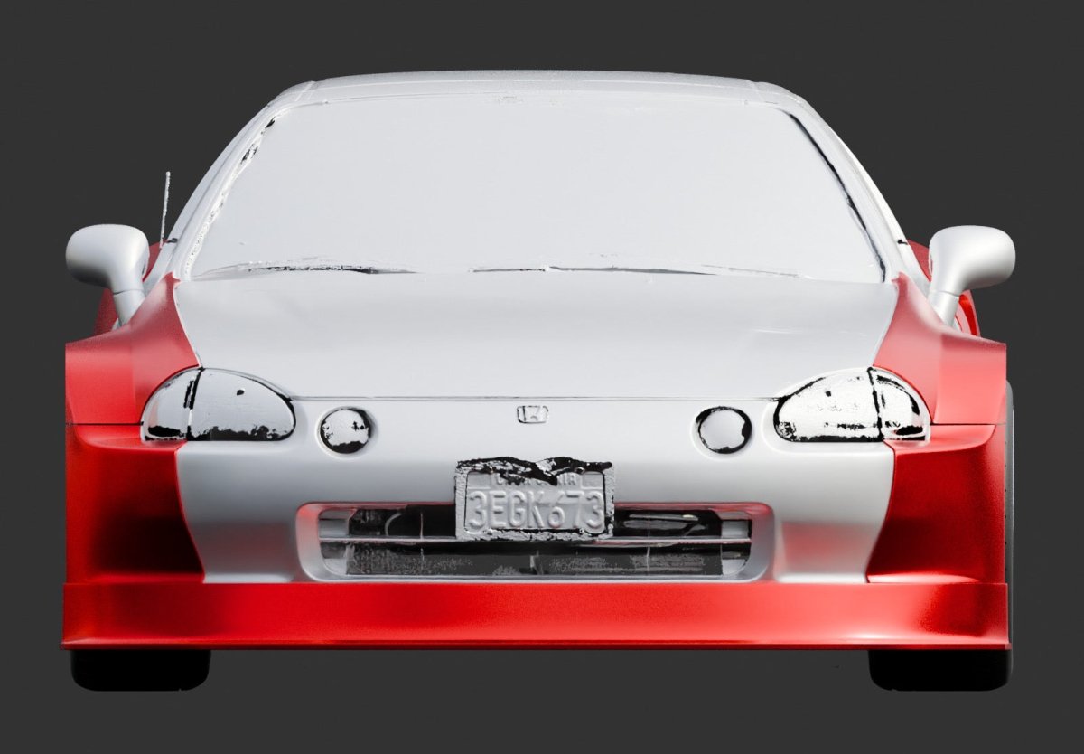 (SPECIAL - ORDER) Touring Car Widebody - Honda Civic CR - X Del Sol (92 - 98) - JDMuscleWidebody Kitsku-44022843932716Front End Only (FLip, Bumper Extensions, Fenders)