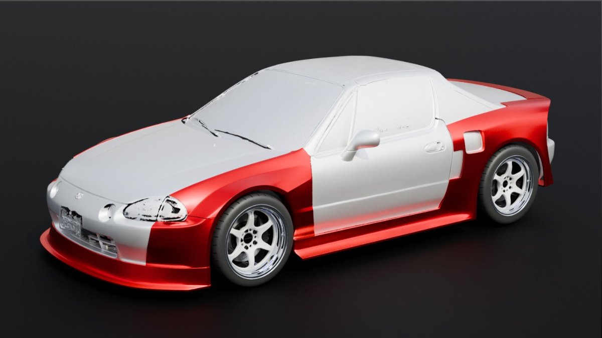 (SPECIAL - ORDER) Touring Car Widebody - Honda Civic CR - X Del Sol (92 - 98) - JDMuscleWidebody Kitsku-44022843932716Front End Only (FLip, Bumper Extensions, Fenders)