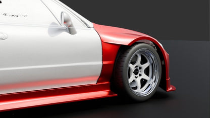 (SPECIAL - ORDER) Touring Car Widebody - Honda Civic CR - X Del Sol (92 - 98) - JDMuscleWidebody Kitsku-44022843932716Front End Only (FLip, Bumper Extensions, Fenders)