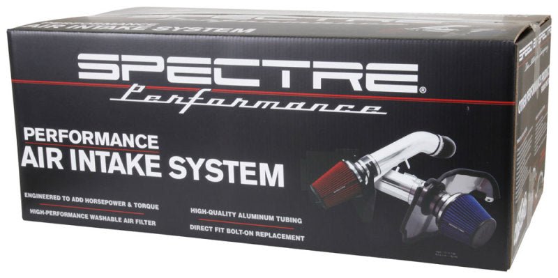 Spectre [06-09 Civic] Air Intake Kit for 1.8L 4-Cylinder - Polished Aluminum, Black Heat Shield - JDMuscleIntakesspe9076