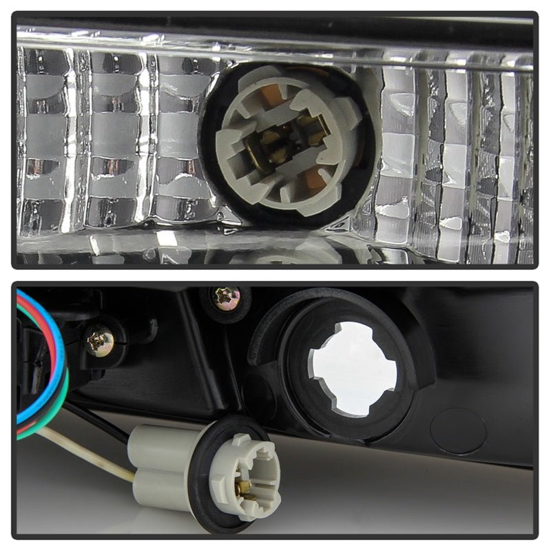 Spyder 05 - 09 Ford Mustang LED Tail Lights with White Light Bar in Black Finish | spy5086693 - JDMuscleSPK330166