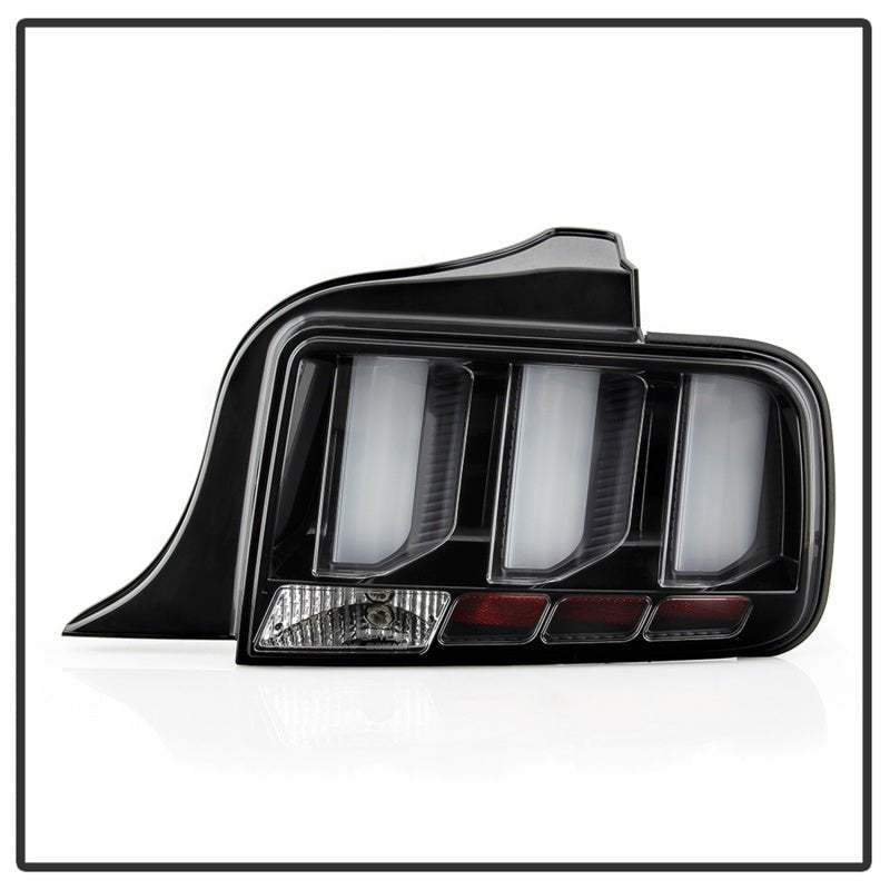 Spyder 05 - 09 Ford Mustang LED Tail Lights with White Light Bar in Black Finish | spy5086693 - JDMuscleSPK330166