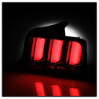Spyder 05 - 09 Ford Mustang LED Tail Lights with White Light Bar in Black Finish | spy5086693 - JDMuscleSPK330166