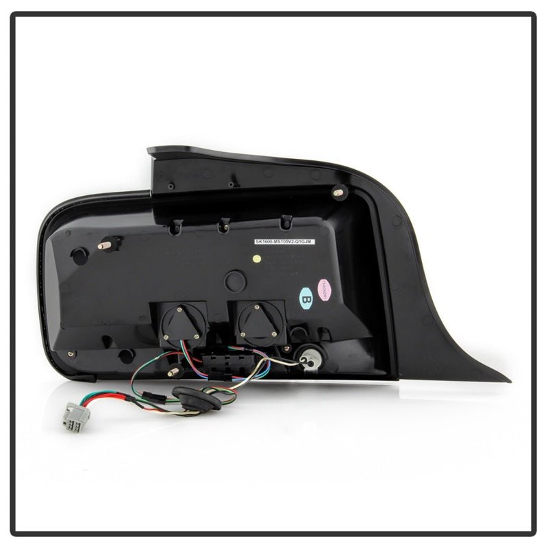 Spyder 05 - 09 Ford Mustang LED Tail Lights with White Light Bar in Black Finish | spy5086693 - JDMuscleSPK330166