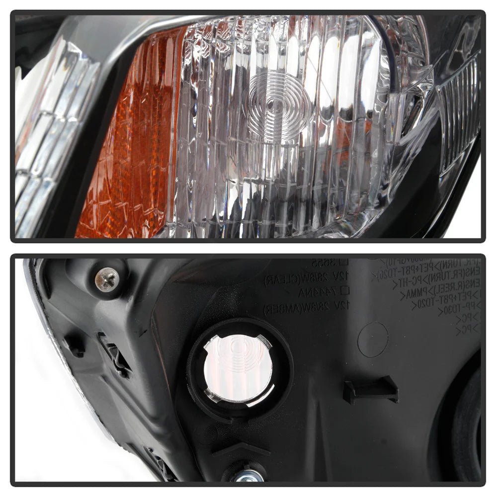 Spyder [12-15 Honda Civic] Black Halogen Headlights - JDMuscleHeadlightsHD-JH-HC13-AM-BK