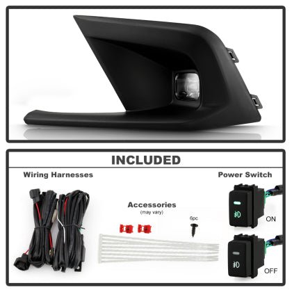 Spyder [22 - 23 Honda Civic] OEM Full LED Fog Lights w/ Switch - Clear | 9051203 - JDMuscleFog Lightsspy9051203
