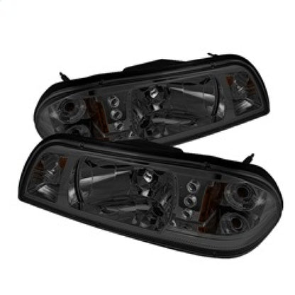 Spyder Ford Mustang 87 - 93 1PC LED | Replaceable LEDsCrystal Headlights Black HD - YD - FM87 - 1PC - LED - SM - JDMuscleShop the look 2spy5016805