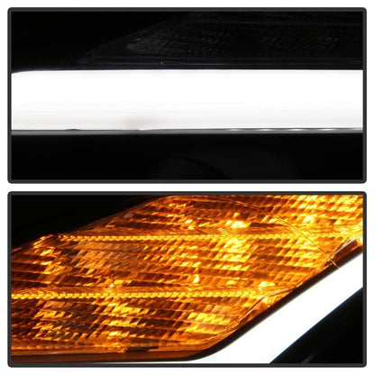 Spyder Nissan GTR R35 2009 - 2014 Projector Headlights with DRL LED - Black | spy5085696 - JDMuscleSPK190619