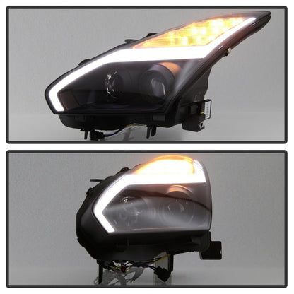 Spyder Nissan GTR R35 2009 - 2014 Projector Headlights with DRL LED - Black | spy5085696 - JDMuscleSPK190619