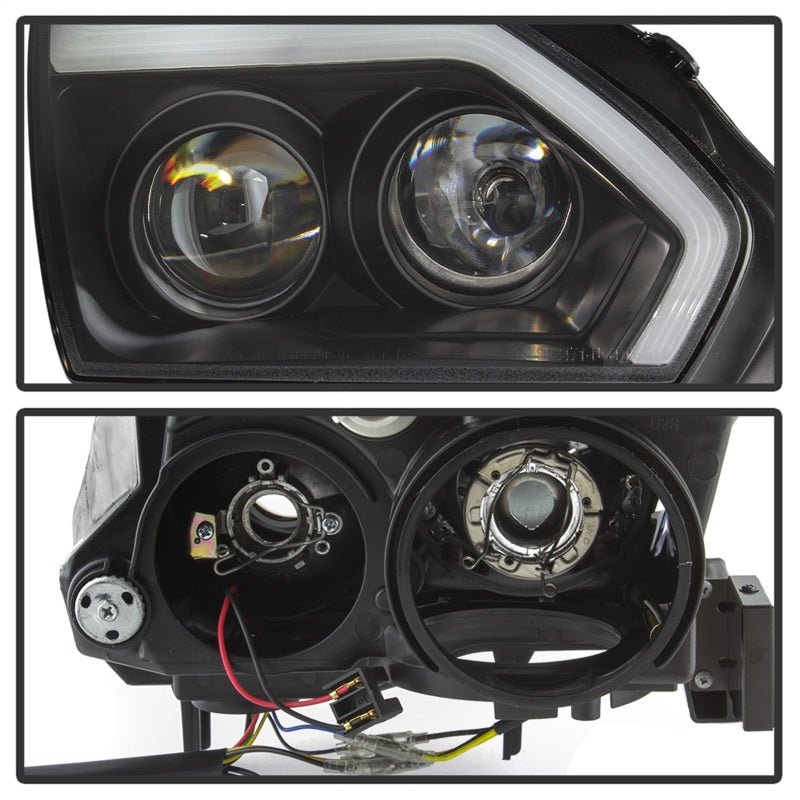 Spyder Nissan GTR R35 2009 - 2014 Projector Headlights with DRL LED - Black | spy5085696 - JDMuscleSPK190619