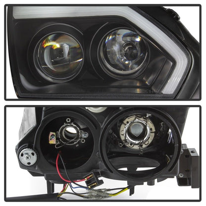 Spyder Nissan GTR R35 2009 - 2014 Projector Headlights with DRL LED - Black | spy5085696 - JDMuscleSPK190619