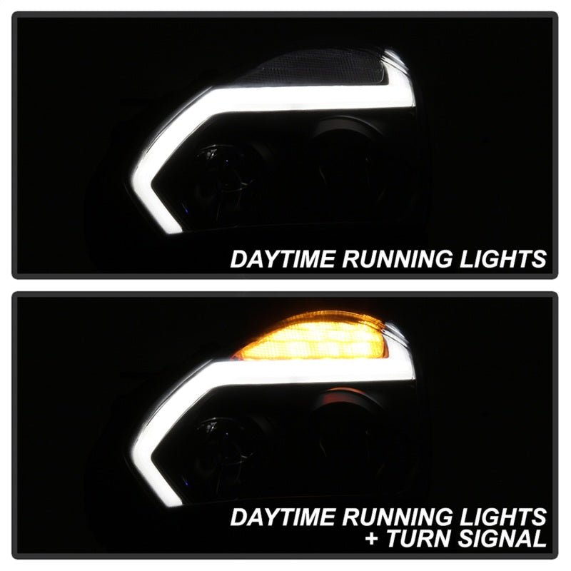Spyder Nissan GTR R35 2009 - 2014 Projector Headlights with DRL LED - Black | spy5085696 - JDMuscleSPK190619