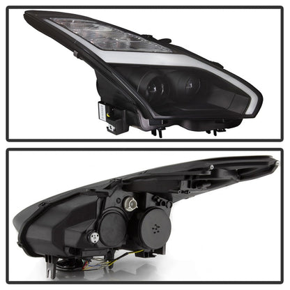 Spyder Nissan GTR R35 2009 - 2014 Projector Headlights with DRL LED - Black | spy5085696 - JDMuscleSPK190619