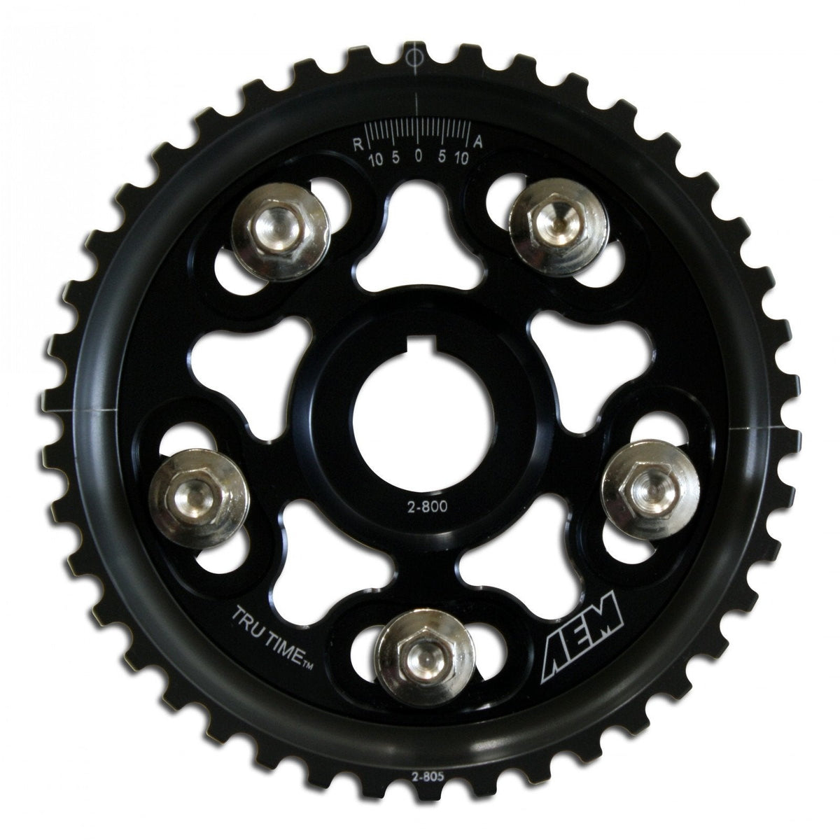 AEM Tru-Time Adjustable Cam Gear Black 5-Bolt Honda H22A1 & H22A4 | 23-801BK
