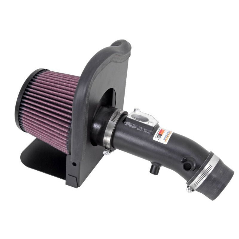K&N [06-17 Toyota Yaris 1.5L L4] Fait Black Typhoon Short Ram Air Intake System - JDMuscleIntakesknn69-8612TFK