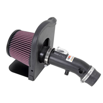 K&N [06-17 Toyota Yaris 1.5L L4] Fait Black Typhoon Short Ram Air Intake System - JDMuscleIntakesknn69-8612TFK