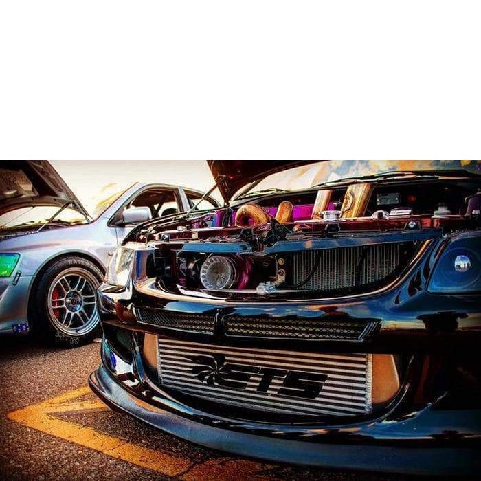 ETS Standard Tank Intercooler Upgrade | 2003-2006 Mitsubishi Evo 8/9 | 100-20-IC - JDMuscleIntercoolersETS100-20-IC-0013.0"Silver Core w/ No Stencil