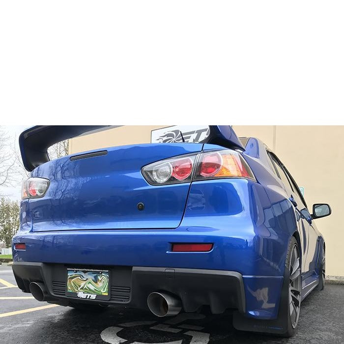 ETS V3 Dual Muffler Exhaust System Upgrade | 2008-2015 Mitsubishi Evo X | ETS-EVOX-V3-DUAL - JDMuscleCat Back Exhaust SystemETS100-10-EXH-008No Flange Included