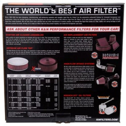 K&N 5 1/8in Flange 11in OD 3 1/4in Height w/ Vent Custom Air Cleaner Assembly | 60-1170 - JDMuscleFilter Cleaning Kits and Accessoriesknn60-1170