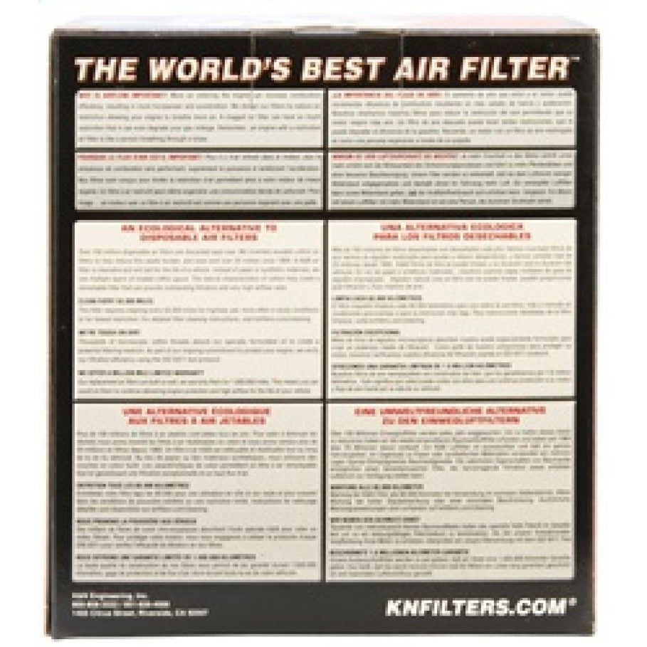 K&N Universal Air Filter Round Tapered Titanium Top 4.5in Top OD x 5.875in Base OD x 5in H - JDMuscleAir Intake Filter ReplacementsknnRT-4610
