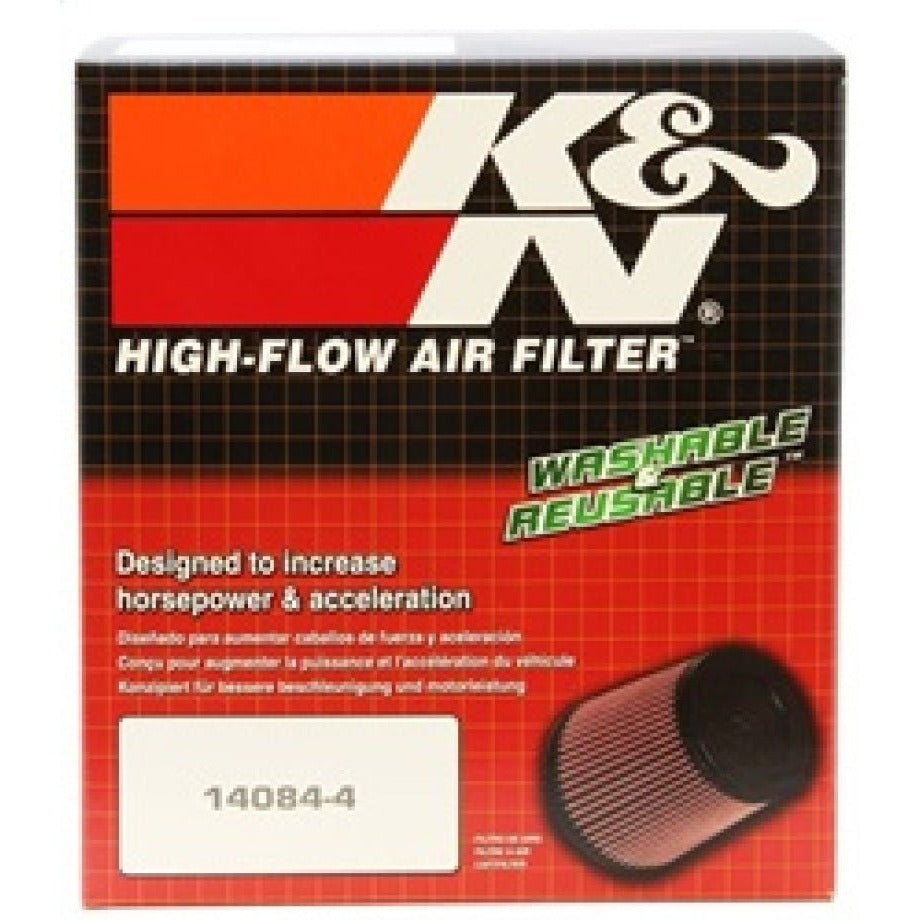 K&N Universal Air Filter Round Tapered Titanium Top 4.5in Top OD x 5.875in Base OD x 5in H - JDMuscleAir Intake Filter ReplacementsknnRT-4610