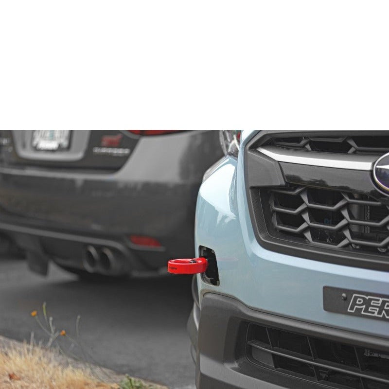 Perrin [22-26 WRX, 18-23 Crosstrek, 20-25 OBXT, 17-23 Impreza] Front Tow Hook Red - JDMuscleTow HooksperPSP-BDY-237RD