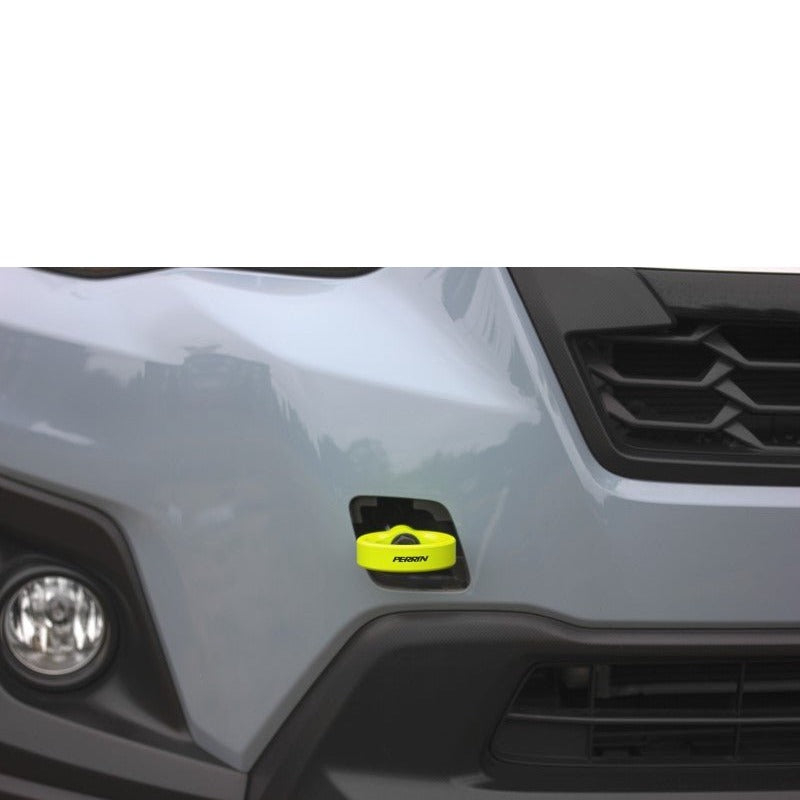 Perrin [22-26 WRX, 18-23 Crosstrek, 20-25 OBXT] Front Tow Hook Neon Yellow - JDMuscleTow HooksperPSP-BDY-237NY
