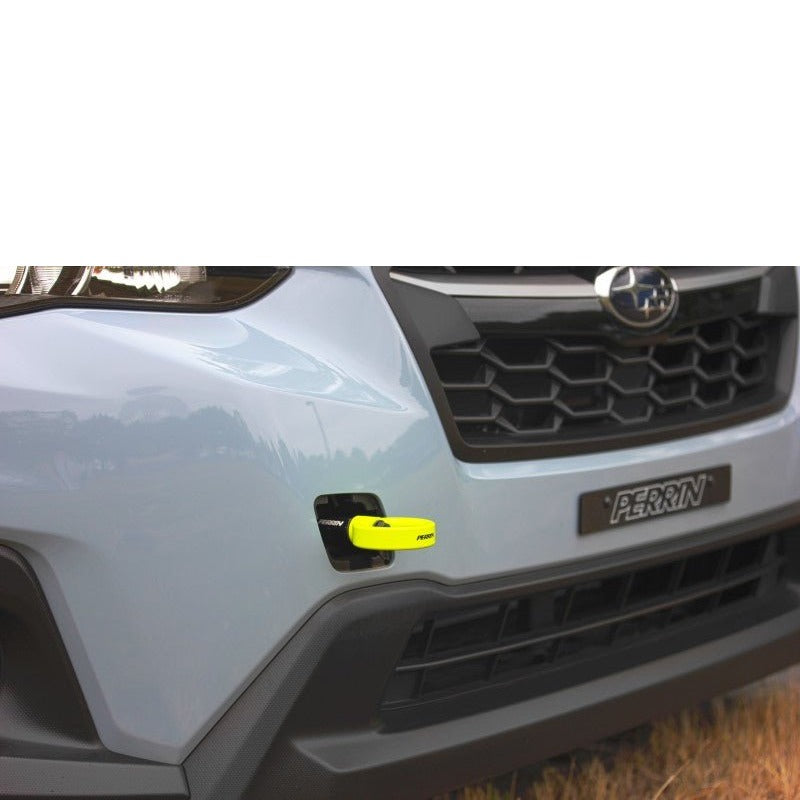 Perrin [22-26 WRX, 18-23 Crosstrek, 20-25 OBXT] Front Tow Hook Neon Yellow - JDMuscleTow HooksperPSP-BDY-237NY