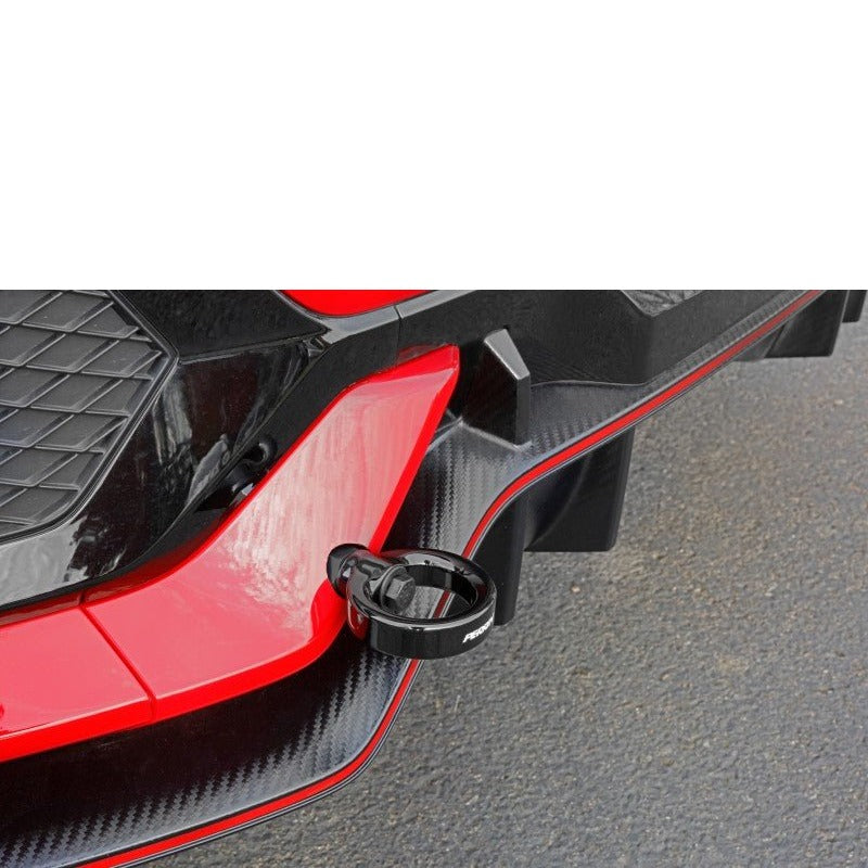 PERRIN Performance Rear Tow Hook Kit Black Honda Civic Type R 2017+ / SI 2017+ | PHP-BDY-251GBK - JDMuscleTow HooksperPHP-BDY-251GBK
