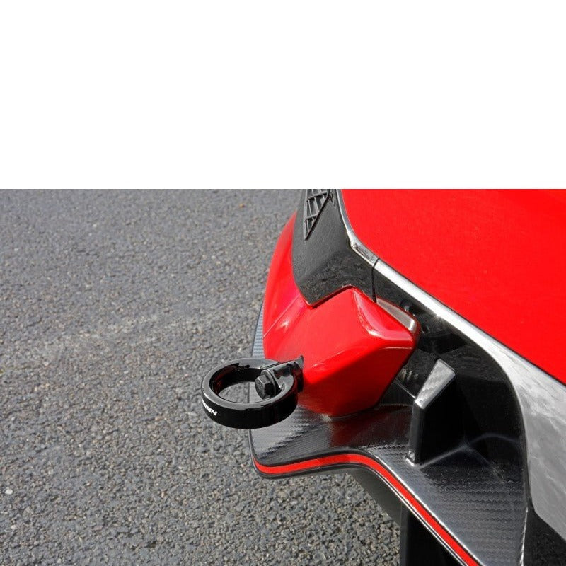 PERRIN Performance Rear Tow Hook Kit Black Honda Civic Type R 2017+ / SI 2017+ | PHP-BDY-251GBK - JDMuscleTow HooksperPHP-BDY-251GBK