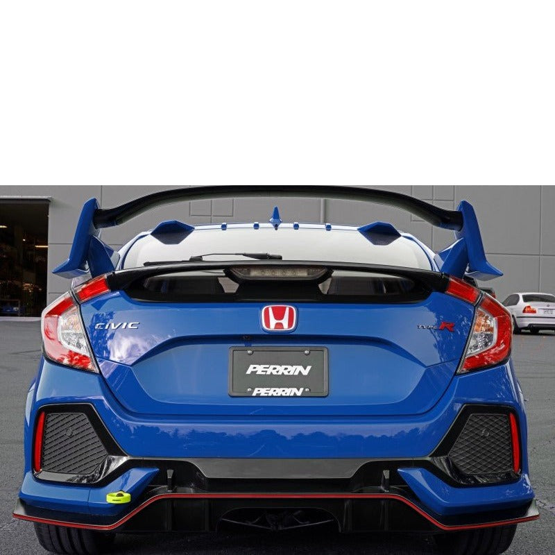 PERRIN Performance Rear Tow Hook Kit Neon Yellow Honda Civic Type R 2017+ / SI 2017+ | PHP-BDY-251NY - JDMuscleTow HooksperPHP-BDY-251NY