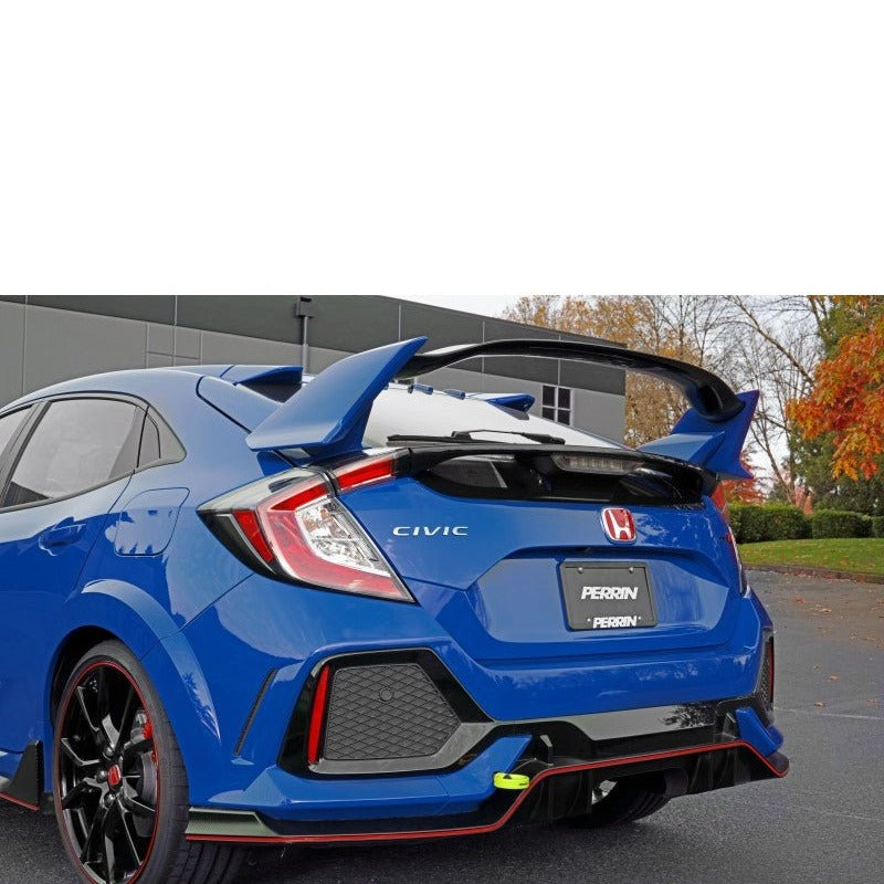PERRIN Performance Rear Tow Hook Kit Neon Yellow Honda Civic Type R 2017+ / SI 2017+ | PHP-BDY-251NY - JDMuscleTow HooksperPHP-BDY-251NY