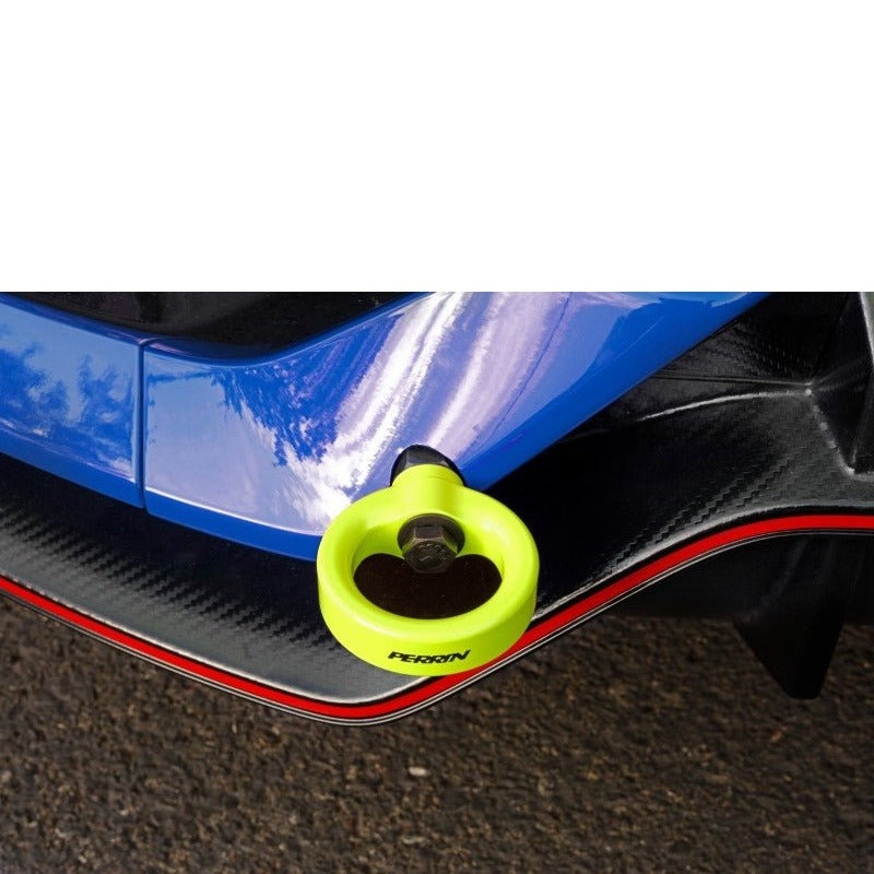 PERRIN Performance Rear Tow Hook Kit Neon Yellow Honda Civic Type R 2017+ / SI 2017+ | PHP-BDY-251NY - JDMuscleTow HooksperPHP-BDY-251NY
