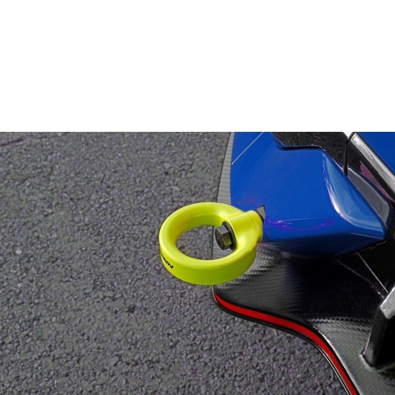 PERRIN Performance Rear Tow Hook Kit Neon Yellow Honda Civic Type R 2017+ / SI 2017+ | PHP-BDY-251NY - JDMuscleTow HooksperPHP-BDY-251NY