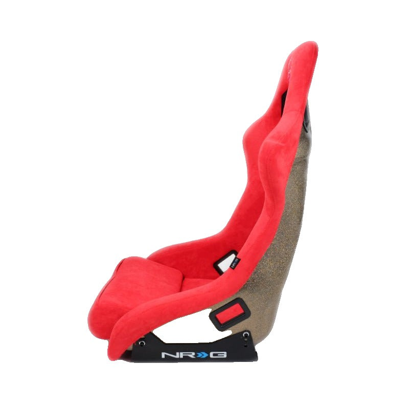 NRG FRP Bucket Seat ULTRA Edition - Large | Red Alcantara/Gold Glitter Back - JDMuscleSeats680334430133