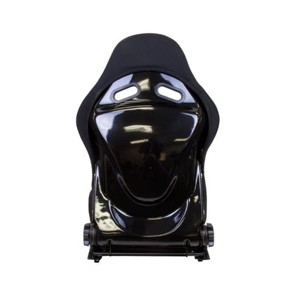 NRG FRP Bucket Seat - Reclinable | Black Cloth w/Red Stiting - JDMuscleSeats171266
