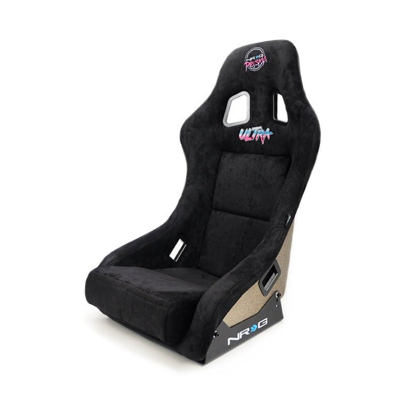 NRG FRP Bucket Seat ULTRA Edition - Medium | Black Alcantara/Gold Glitter Back - JDMuscleSeats350956